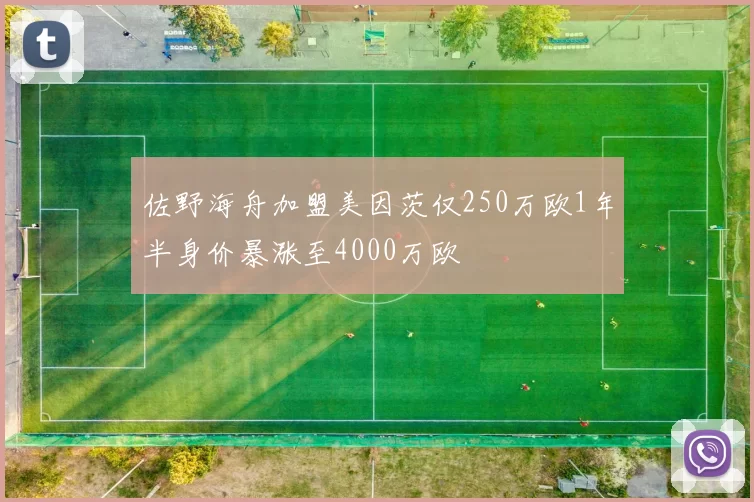 佐野海舟加盟美因茨仅250万欧1年半身价暴涨至4000万欧